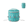 High Quality Insulated Meal Prep Bag Collapsible Drink Round Cooler Sublimation Lunch Bag with Extend Bottom