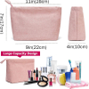 Large Reusable Travel Toiletry Make Up Pouch Cosmetic Brush Organizer Bag