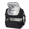 Custom Logo 2 Compartment Insulated Lunch Bag for Men Women Leakproof Cooler Bag with Shoulder Strap