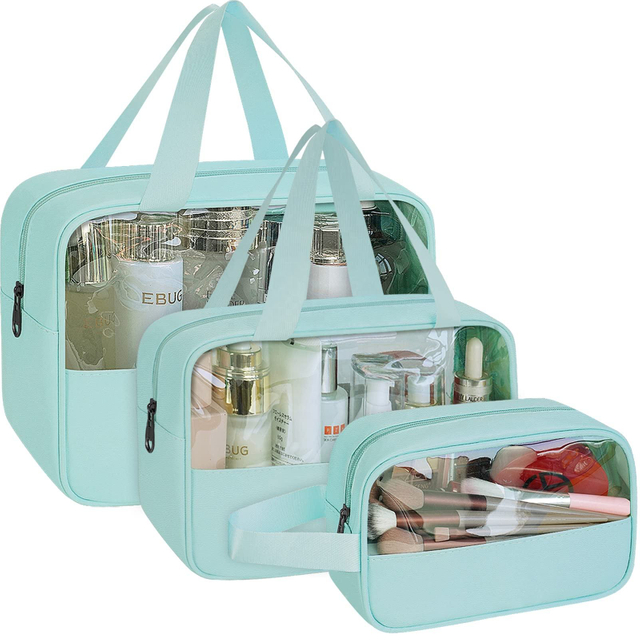 PU/PVC Waterproof Beauty Makeup Cosmetic Zipper Bag Travel Toiletry Make Up Kit Bags with Personal Logo