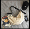 Fashion Classic Simple Messenger Bag Women's Chic Postman Bag Lady Student Waterproof Canvas Schoolbag