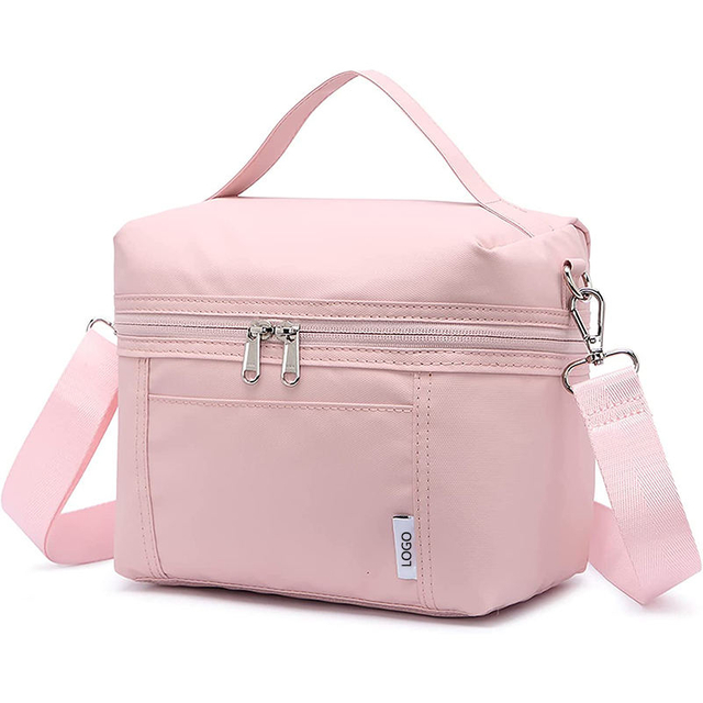 Woman Kids Travel Picnic Insulated Meals Bento Bags Cooler Leakproof Insulated Thermo Lunch Cooler Bag Pink