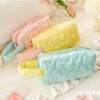 Portable Makeup Storage Pink Make Up Pouch Quilted Cosmetic Bag Fashion Women's Hand-held Cosmetic Bag