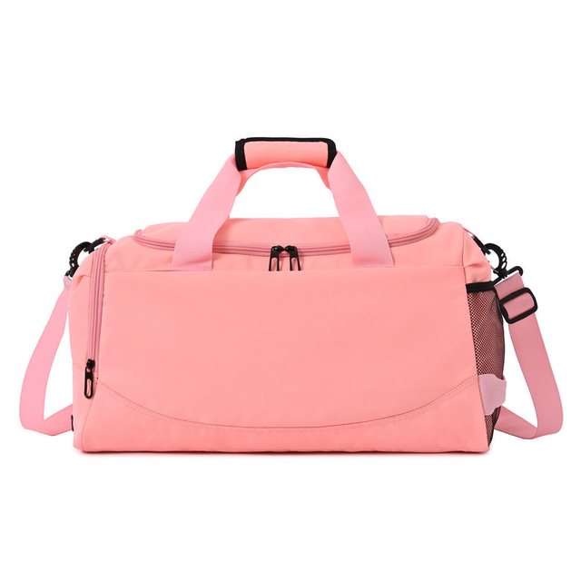Lightweight Carry on Waterproof Sports Dry Wet Separation Gym Bag with Shoe Compartment Pink Smart Gym Bag Women