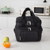 Leak Proof Multifunctional Design Large Capacity Sling Thermal Soft Bag Cooler Insulated Dual Compartment Lunch Bags