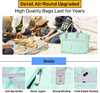 Fashionable Reusable Green Waterproof And Eco-friendly Insulated Soft Lunch Cooler Tote Box Bag with Pockets for Woman Man Work
