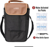 Wine bottle carrier set ice pouches corkscrew tools tote bag tote bag waterproof picnic box insulated wine cooler bag