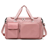 Custom Logo Waterproof Pink Travel Gym Duffle Sport Bag Garment Weekender Luggage Duffel Bag for Women