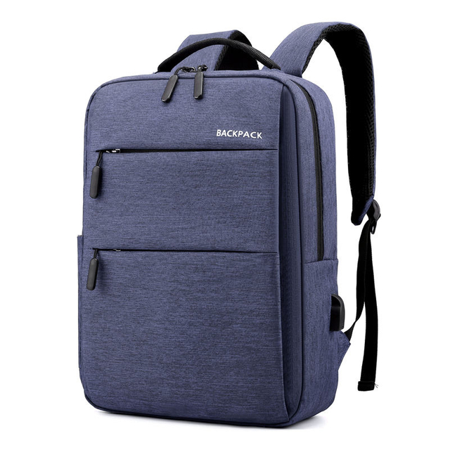 Cheaper Price Hot Sale Polyester School Bags Travel Business Laptops Backpack With USB Charger Port