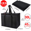 Insulated Reusable Grocery Bags Doordash Bag Cooler Food Delivery Bag Large Pizza Delivery Tote Box