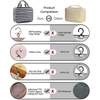 Portable Women Cosmetic Bag Foldable Waterproof Large Makeup Organizer Hanging Toiletries Travel Toiletry Bag