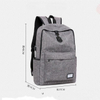 Custom Canvas High School Bag Laptop Backpack with Usb Charger for Hiking/traveling