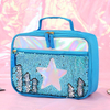 Cartoon Glitter Spangle Girls Lunch Box Bag School Children Portable Ice Cooler Lunch Bag for Kids