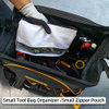 Canvas Utility Tool Pouch with Heavy Duty Metal Zipper Durable Waterproof Smart Storage Organizer Tote Bag