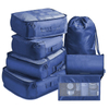 Custom Travel Organiser Set Packing Cubes 7 Pcs Set Luggage Packing Organizers with Shoe Bag And Toiletry Bag