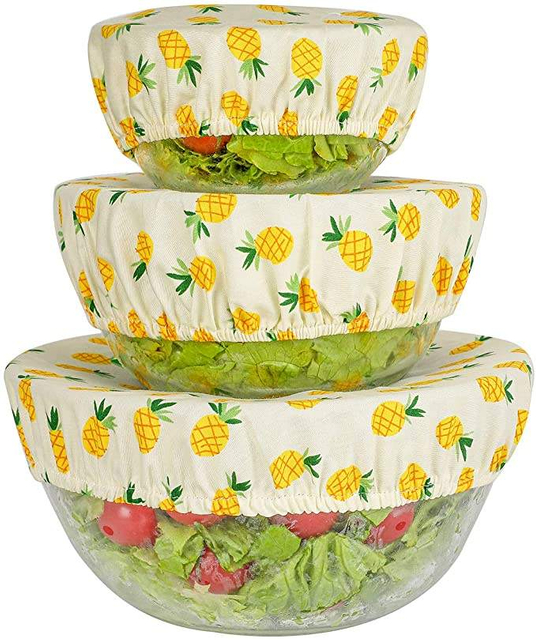 Reusable Bowl Covers Eco Friendly Casserol Covers Fabric Bread Cotton Proofing Basket Covers Homemade