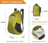 High quality waterproof foldable travel backpack nylon packable back pack rucksack for hiking camping
