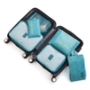Custom Packing Travel Organizer Cubes Set 7pcs Travel Cubes Set Foldable Suitcase Organizer Lightweight Luggage Storage Bag