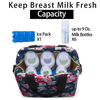 Wholesale Logo Printed Lunch Bag Travel Baby Bottle Carrier Tote Bag Fits Up To 6 Large 9 Ounce Bottles