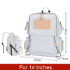 Durable College Student School Laptop Backpacks Bag Back Pack Book Bags With Handle And Partition Design For 14 Inches