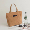 custom women corduroy tote bag for women girls small casual tote handbags