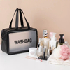 Waterproof Cosmetic Bag Clear Zipper Makeup Bag Travel Toiletries Organizer for Women Men