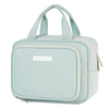 Foldable Double Layer Cosmetic Makeup Container Organizer Bag with Zipper Closure Durable Cosmetic Organizer Bag
