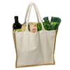 Custom Canvas Reusable Grocery Shopping Handbag Jute Tote Bag Recycle Foldable Jute Shopping Bag