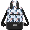 Small Custom Sublimation Gym Backpack Bag Lightweight Women Girls Duffle Bag Cinch Drawstring Backpack with Shoe Compartment