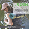 Large Capacity Yoga Mat Bag Backpack Roll Top Travel Carrier Daypack Messenger Rucksack Multiple Pockets