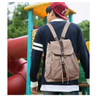 2022 HOT Sales New Fashion Large Capacity Waterproof Waxed Cotton Canvas Drawstring Backpack for Travel
