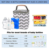 Custom Breast Milk Cooler Bag With Ice Pack Fits 4 Baby Bottles Up To 9 Ounce, Baby Bottle Bag For Nursing Mom Daycare
