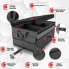 Foldable Car Trunk Organizer, Car Storage Organizer Collapsible Multi Compartment Car Organizer, SUV Trunk Organizer