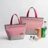 Custom Large Thermal Insulated Leak Proof Eco-friendly Canvas Picnic Lunch Cooler Bag