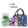 Customized Pattern Cheap Insulated Lunch Bag for Kids Adults Handle Tote Portable Lunch Box Organizer Cooler Bag