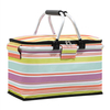 2024 Factory Custom Aluminum Alloy Foldable Picnic Tote Cooler Bags Insulated Collapsible Outdoor Picnic Basket Cooler Bag