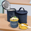 Insulated Lunchbox for Work Office Picnic Beach Freezable Lunch Cooler Bag with Adjustable Shoulder Strap