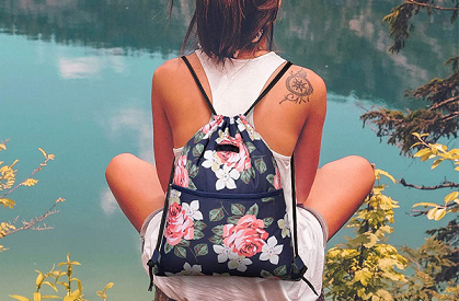 Affordable promotional drawstring bags- perfect for outdoor events