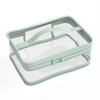 Custom Travel PVC Tpu Clear Zipper Cosmetic Bag Promotional Wholesale Makeup Toiletry Bag For Travel