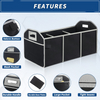 Waterproof Car Trunk Storage Organizer Groceries Collapsible Cargo Trunk Storage Organizer for Car SUV Van Auto Sedans