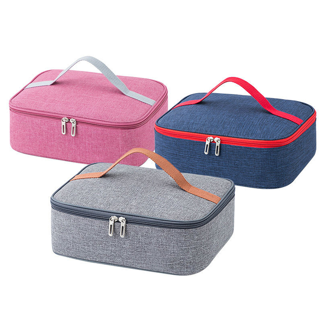 Promotional Reusable Small Insulated School Lunch Bag for Kids Leakproof Cooler Bag for Office Work Beach