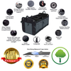 Custom Logo Collapsible Trunk Organizer Portable Multi Compartments Trunk Storage with Pockets for Grocery Cargo