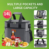 Man Woman Portable Waterproof Hot Sealed PEVA Insulated Lunch Cooler Bags Thermal Insulation Lunch Bags