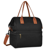 Custom Logo Double Deck Large Capacity Lunch Bags Women Insulated Lunch Box Cooler Tote Bag Organizer For Outdoor