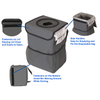 Collapsible Multi-function Hanging Trash Can Car Truck Back Seat Storage Organizer Bag