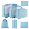 Wholesale 7pcs Travel Packing Cube Bags Home Clothes Shoes Storage Set Suitcase Organizer Pouch Bags
