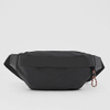 Customize Logo Black Nylon Cross Body Chest Fanny Pack Men Waist Bag Sling Bag