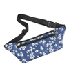BSCI Factory Waterproof Printed Embroidery Portable Diagonal Body One Shoulder Outdoor Multi-layer Large Capacity Fanny Pack