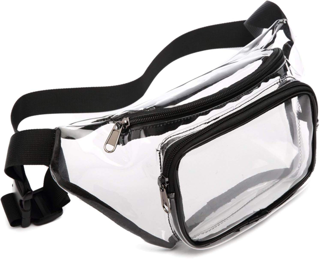 Wholesale Customizable Waterproof Cute Transparent Pvc Belt Bag Clear Fanny Pack Waist Bag