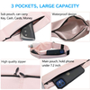 Comfortable Nylon Fabric Bag Outdoor Running Waist Bag Waterproof Mobile Phone Zipper Belt